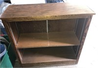 2 shelf wooden cabinet