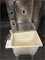 Utility sink, stainless steel sink