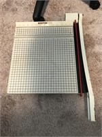 Office chair & large sheet paper cutter