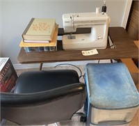 Kenmore sewing machine, table with chairs