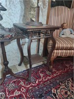 Oak Stick & Ball Antique Table