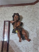 Two Wall Mount Plastic Resin Cherubs