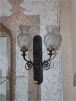 Lovely Two Light Wall Sconce Lamp