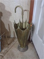 Brass Umbrella Stand and Magazine Rack