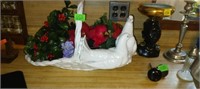 Ceramic dove basket and decor, sweet and pretty