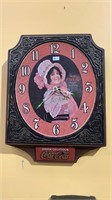 1974 plastic Coca-Cola wall clock, “Drink