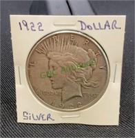 Coin - 1922 piece silver dollar(1178)