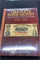 Obsolete paper money - 1782/1866, new book(1178)