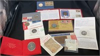 Miscellaneous coins - medals, First Day covers