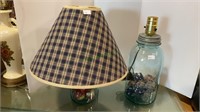 One pair of  matching Ball Mason jar table