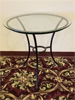 Wrought Iron Glass Table