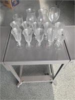 Assorted stemware
14 glasses