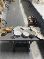 Assorted bakeware and soup bowls
