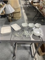 Assorted kitchen glassware