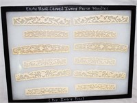 FAUX IVORY HANDBAG / PURSE HANDLES