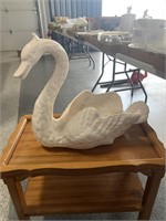 Large ceramic swan