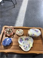 Decorative floral dishes