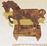 VINTAGE SHOP MADE HORSE BOOT SCRAPER