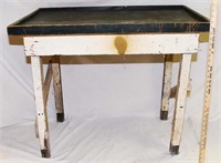 OLD WOODEN WORK TABLE