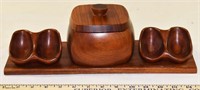 VINTAGE PIPE STAND & HUMIDORE