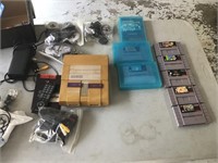 Super Nintendo, console, controllers, games. Works