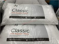 2 king size firm support pillows