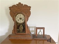 Mantle Clock and Pocket Watch
