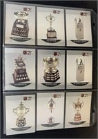 Sheet of NHL 1990 Pro Set Hockey Cards