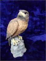 Porcelain Hawk Figurine