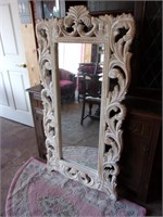 Direct from India Large Carved Wall Mirror