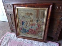 Gorgeous Vintage Framed Tapestry