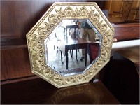 Beautiful Brass Embossed Beveled Mirror