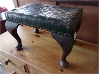 Leather Top Stool, Well Used