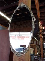 Beautiful Plaster Framed Beveled Mirror