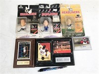 assorted sports collectibles