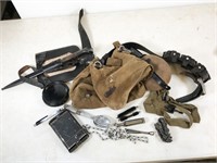 WWII German pack with K98 bayonet marked 42ASW,