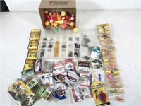 assorted fishing tackle and boxes