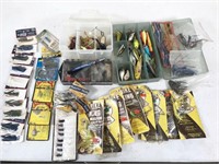 assorted fishing tackle