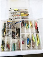 assorted fishing lures