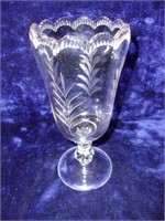 Etched Crystal Celery Jar