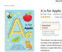 A is for Apple Board book