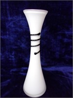 Matching Mouth Blown Art Glass Vase