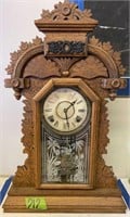 Victorian Oak Kitchen Clock