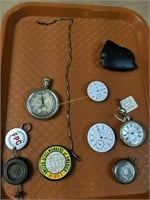 Victorian 800 silver key wind pocket watch with