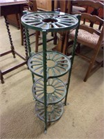 Delightful Wrought Iron Painted 4 Tier Ivy Stand
