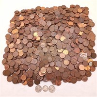5 lbs Mixed Lincoln Cents Incl Wheat