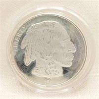 1 Troy Oz Buffalo Round 999 Silver