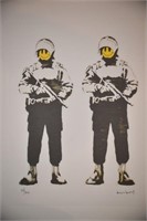 Banksy "Happy Coppers" COA