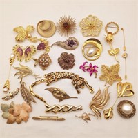Gold-tone Brooches & Pins