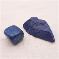 2 Blue Lapis Type Stones